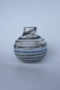 Authentic Gunnel Sahlin Glass Vase Made With Kosta Boda Sweden