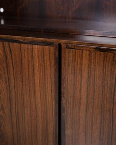 Gunni Omann Bookcase Model 5 In Rosewood For Poul Hundevad From 1960s