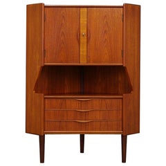 Gunni Omann Corner Cabinet Danish Design Teak