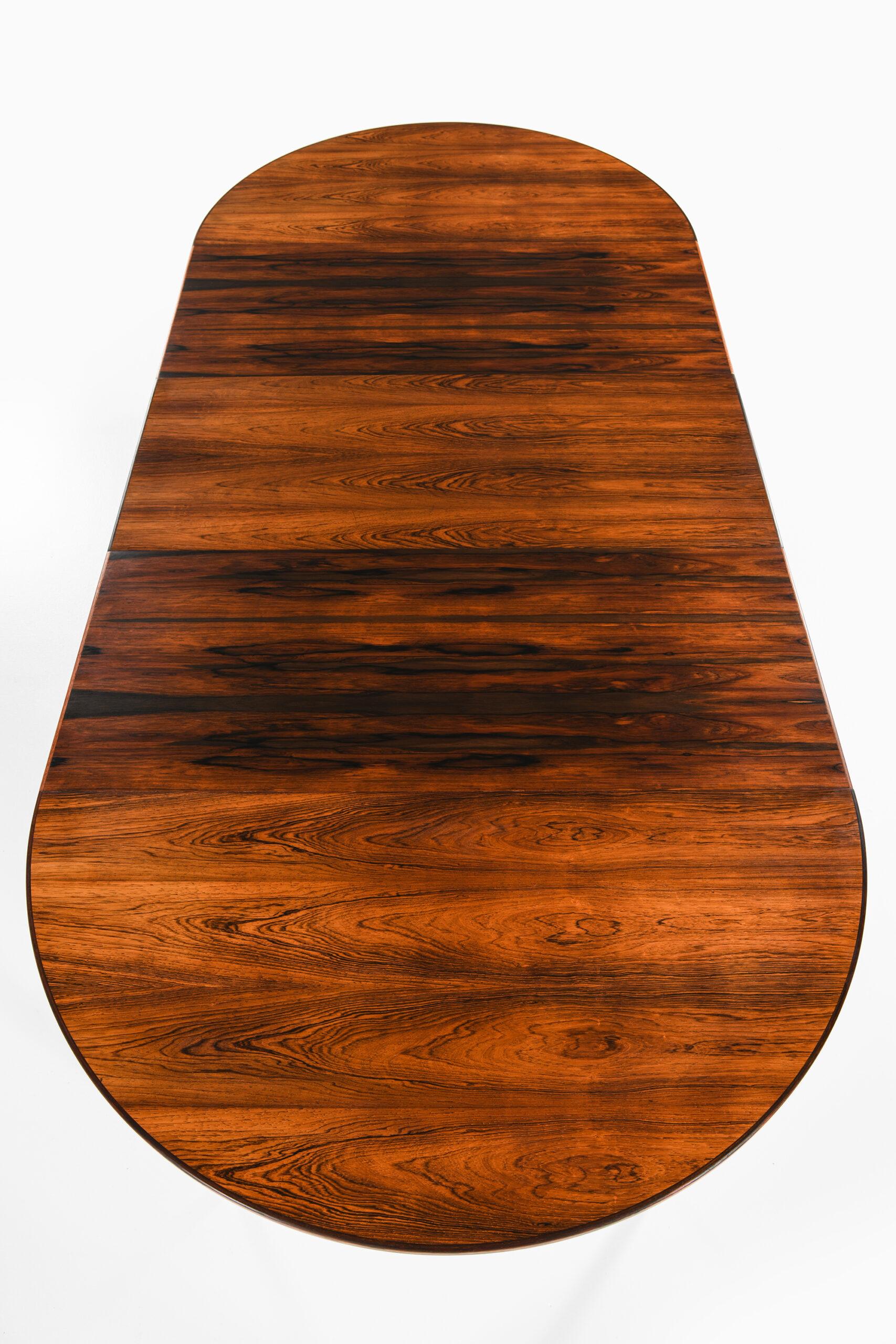 Rosewood Gunni Omann Dining Table Model 55 Produced by Omann Jun Møbelfabrik in Denmark For Sale