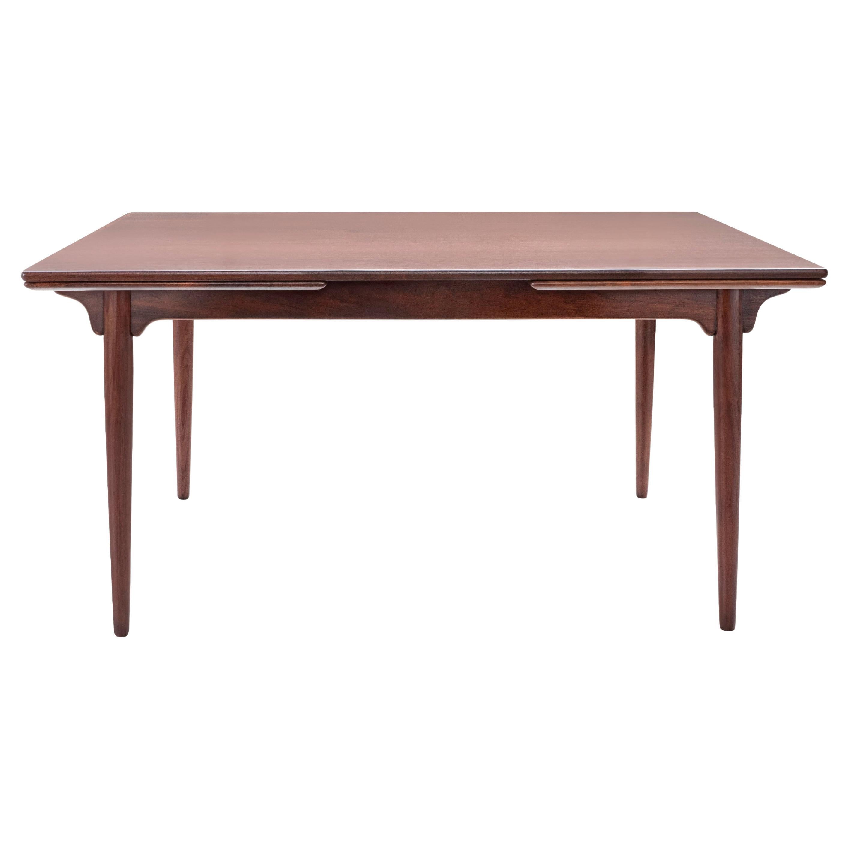 Gunni Omann for Omann Jun Rosewood Model 54 Dining Table w/ Leaves Denmark 1960s