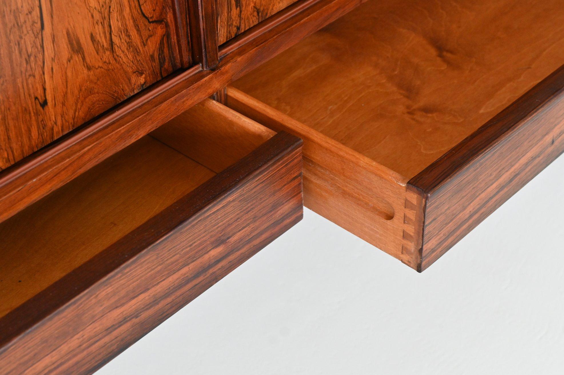 Gunni Omann highboard model 13 in rosewood Omann Jun Denmark 1960 For Sale 6