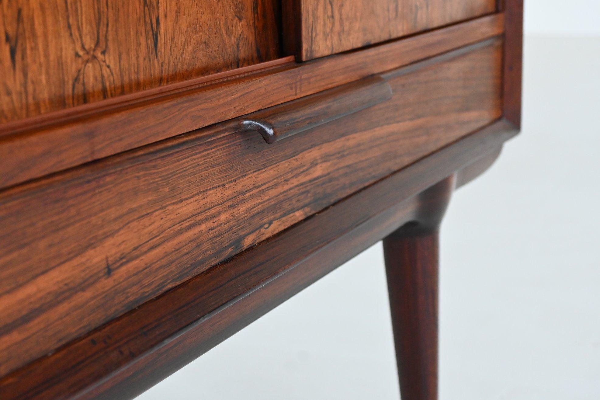 Gunni Omann highboard model 13 in rosewood Omann Jun Denmark 1960 For Sale 9