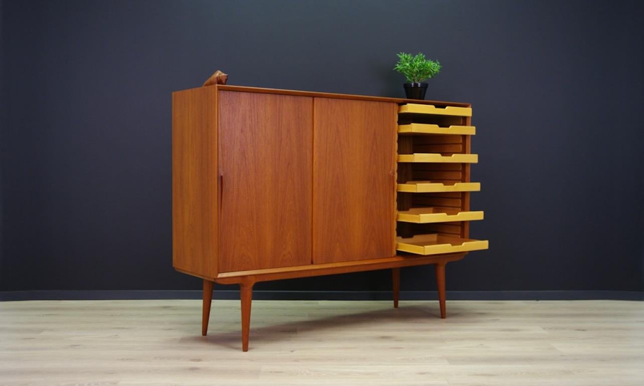 Gunni Omann Highboard Teak Danish Design Classic In Good Condition In Szczecin, Zachodniopomorskie