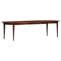 Gunni Omann Large Rosewood Oval Table for Omann Jun Mobelfabrik, Model 55