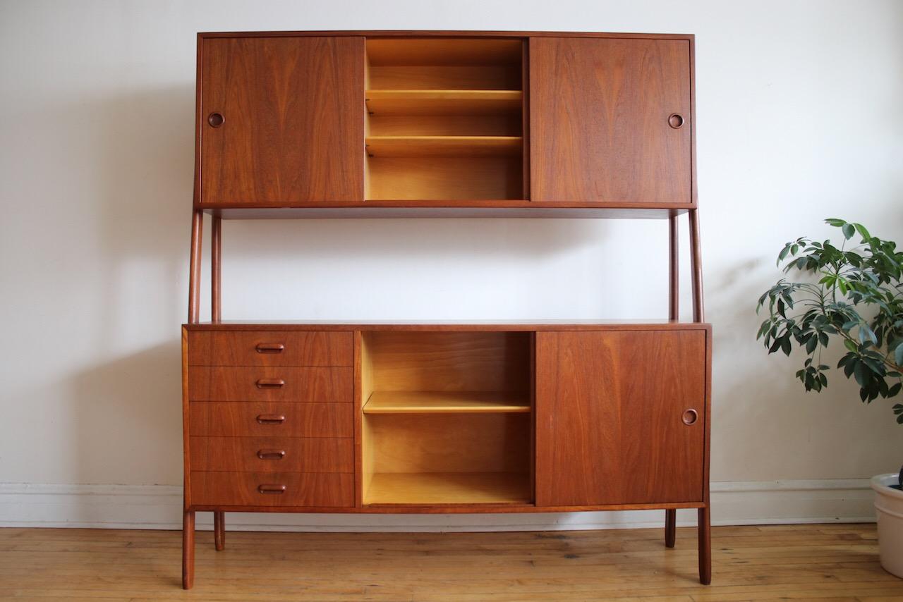 Gunni Omann Midcentury Danish Modern Floating Cabinet In Excellent Condition In Brooklyn, NY