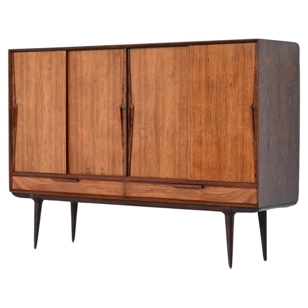 Gunni Omann model 13 highboard rosewood Omann Jun Denmark 1960