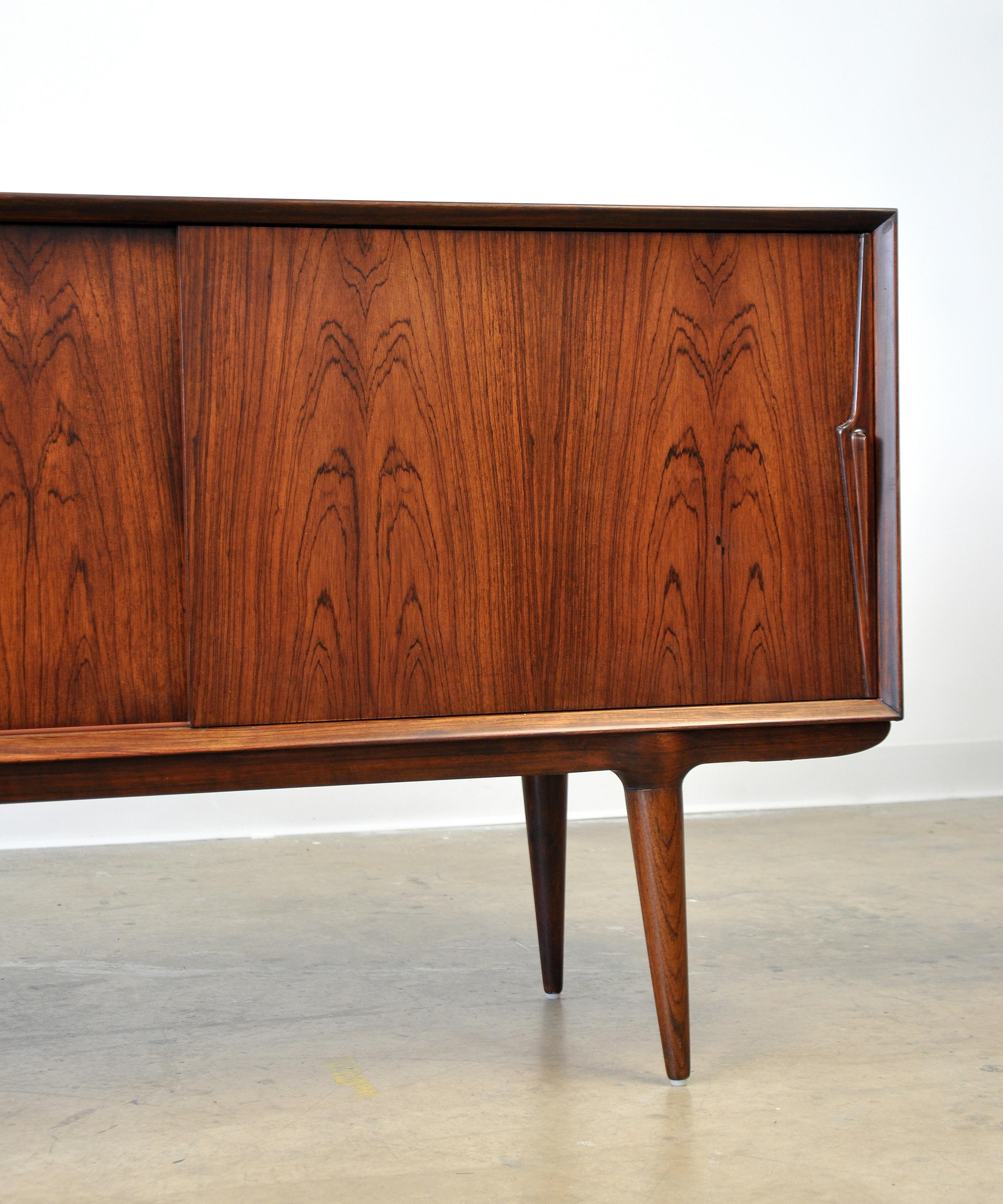 Gunni Omann Rosewood Credenza Bar Cabinet, Model 18 4