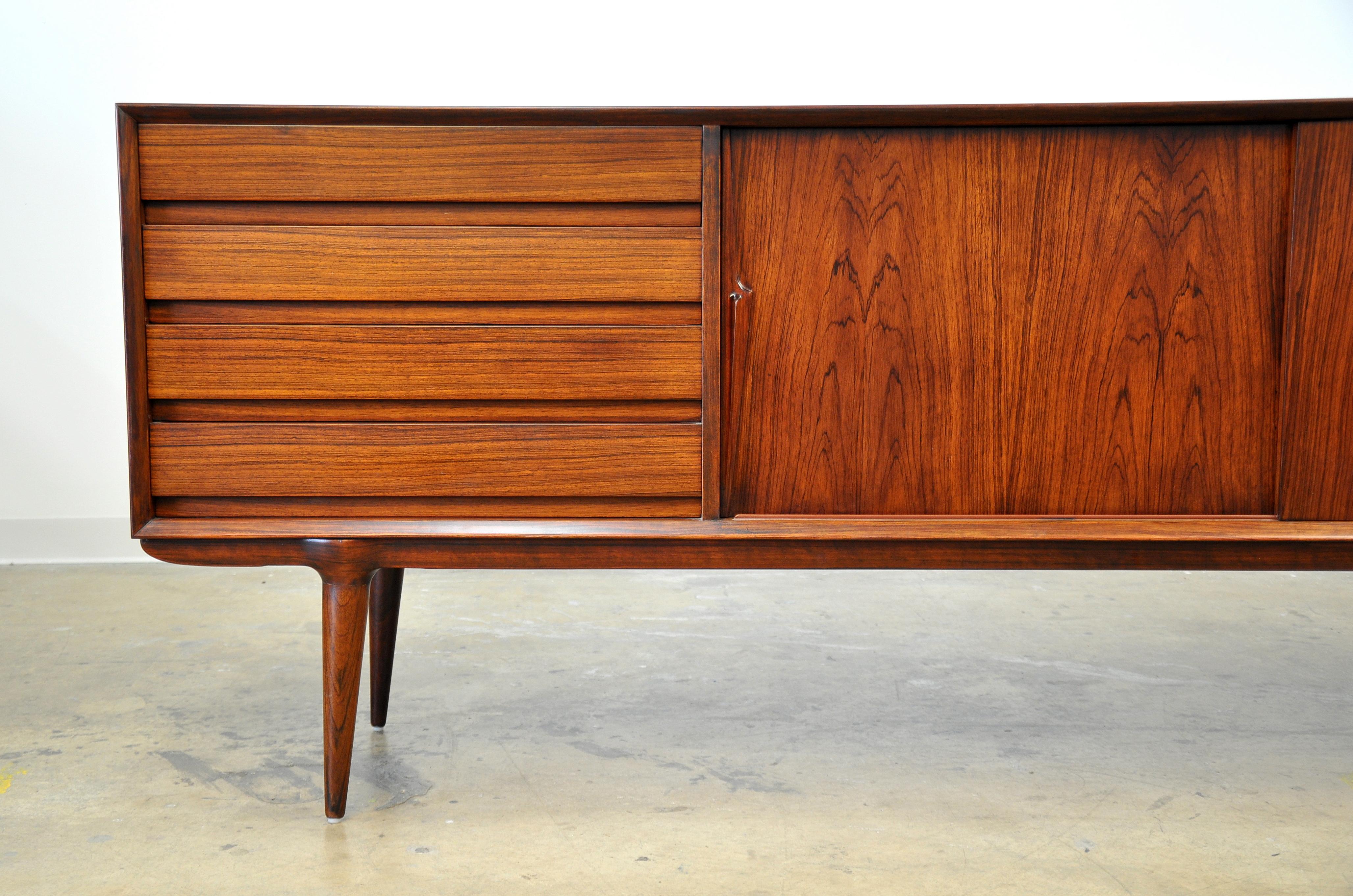 Mid-20th Century Gunni Omann Rosewood Credenza Bar Cabinet, Model 18