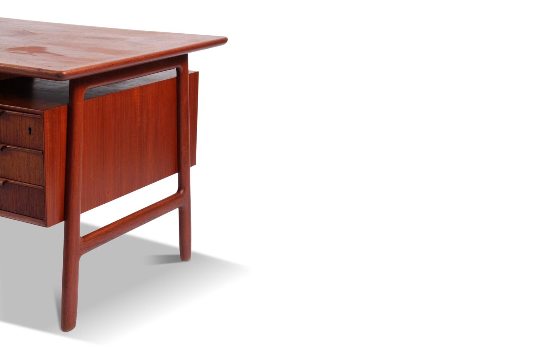 Mid-Century Modern Gunni Omann Model 75 Executive Desk in Teak