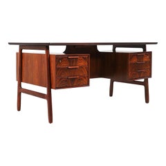 Gunni Omann Model-75 Floating Top Rosewood Desk for Omann Jun