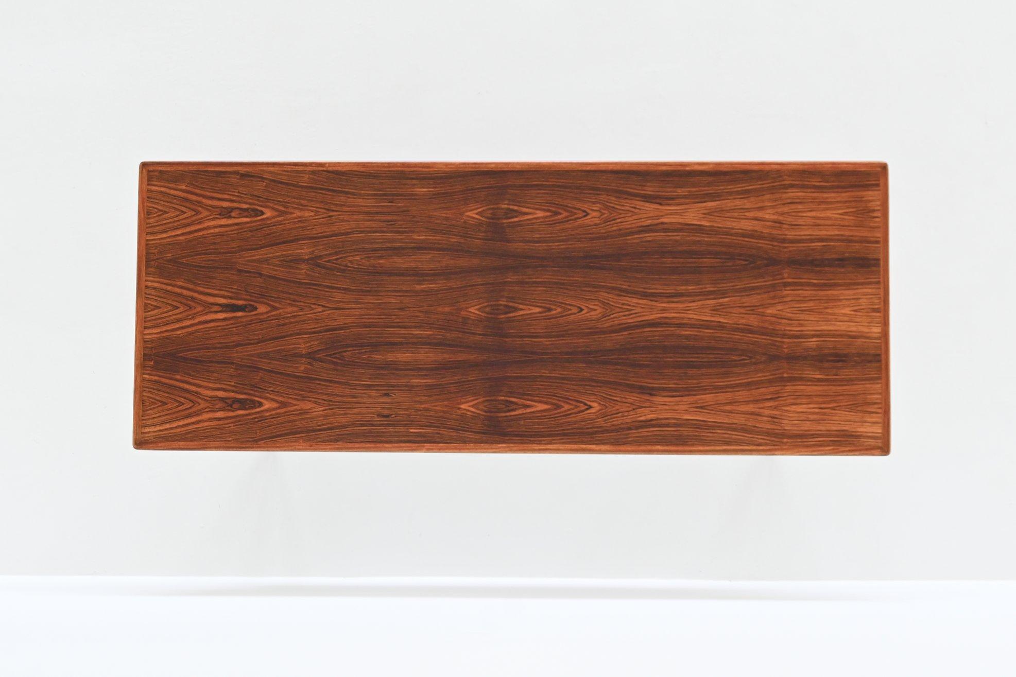 Gunni Omann sculptural coffee table rosewood Omann Jun Denmark 1958 For Sale 10