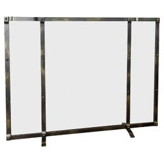 Gunnison Fire Screen in Gold Rubbed Black, Ready to Ship