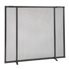 Gunnison Fire Screen in Matte Black, Ready to Ship