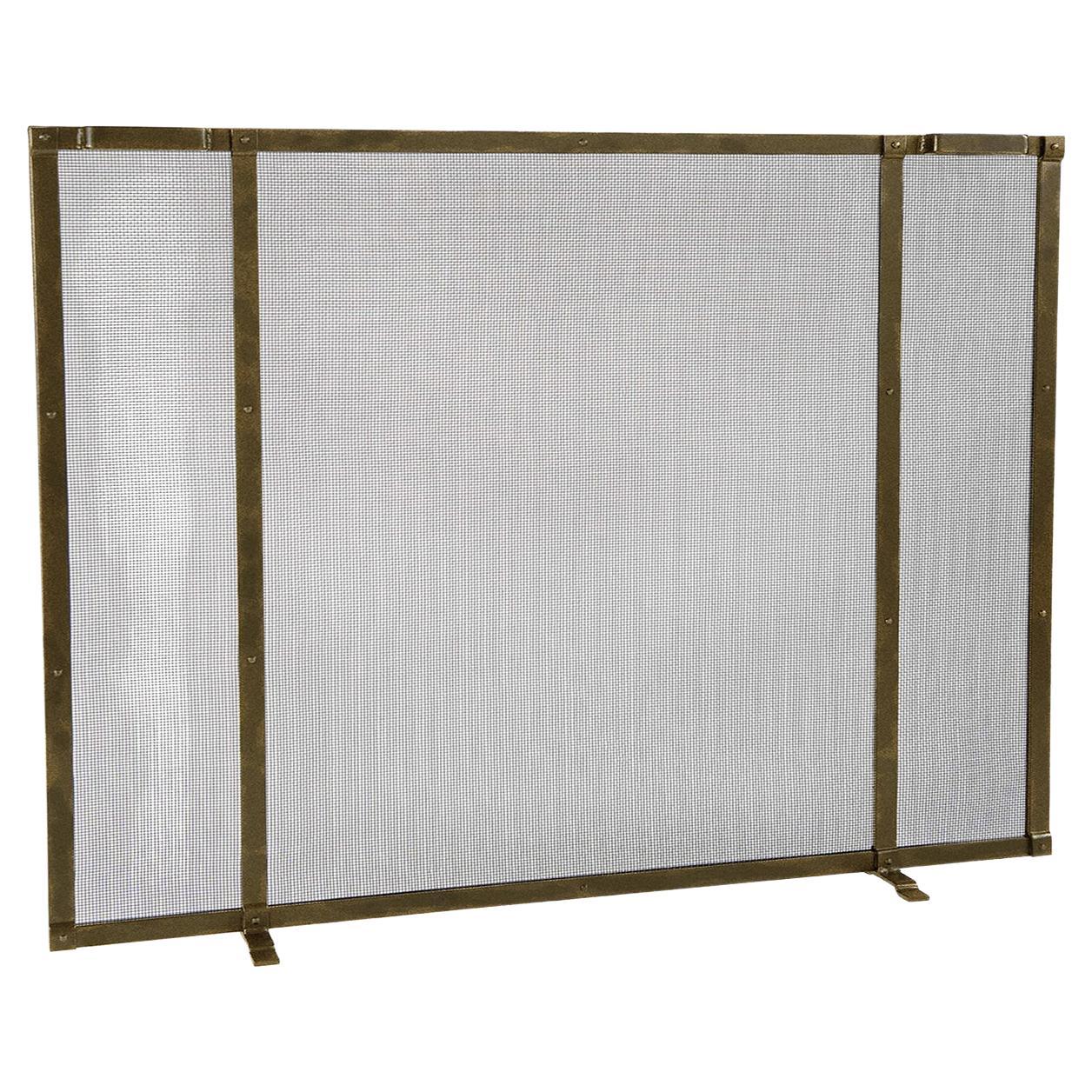 Gunnison Fireplace Screen in a Tobacco Finish For Sale