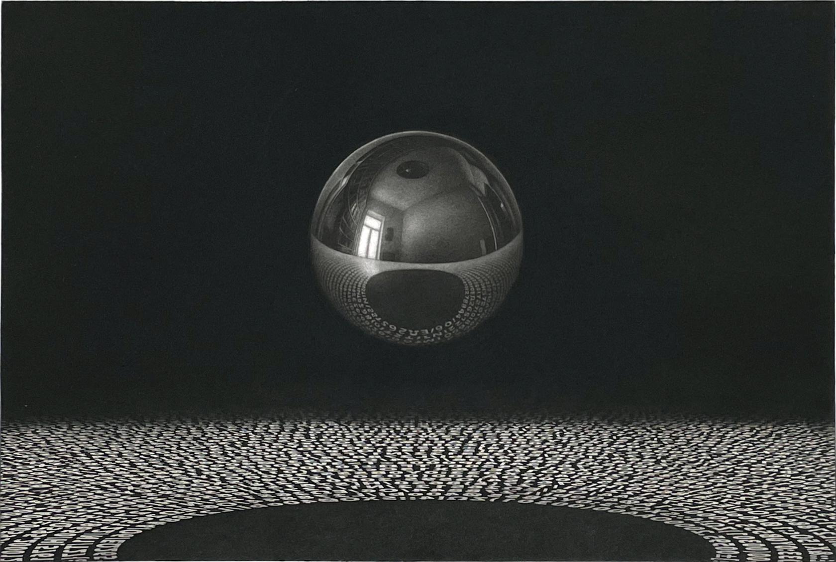 Medium: mezzotint and aquatint
Year: 2014
Edition: 30, signed in pencil.
Image Size: 12 x 15.75 inches
Signed, titled and numbered by the artist.

The illusions and reflections in Sietins prints often bring M.C. Escher to mind, but his prints have a