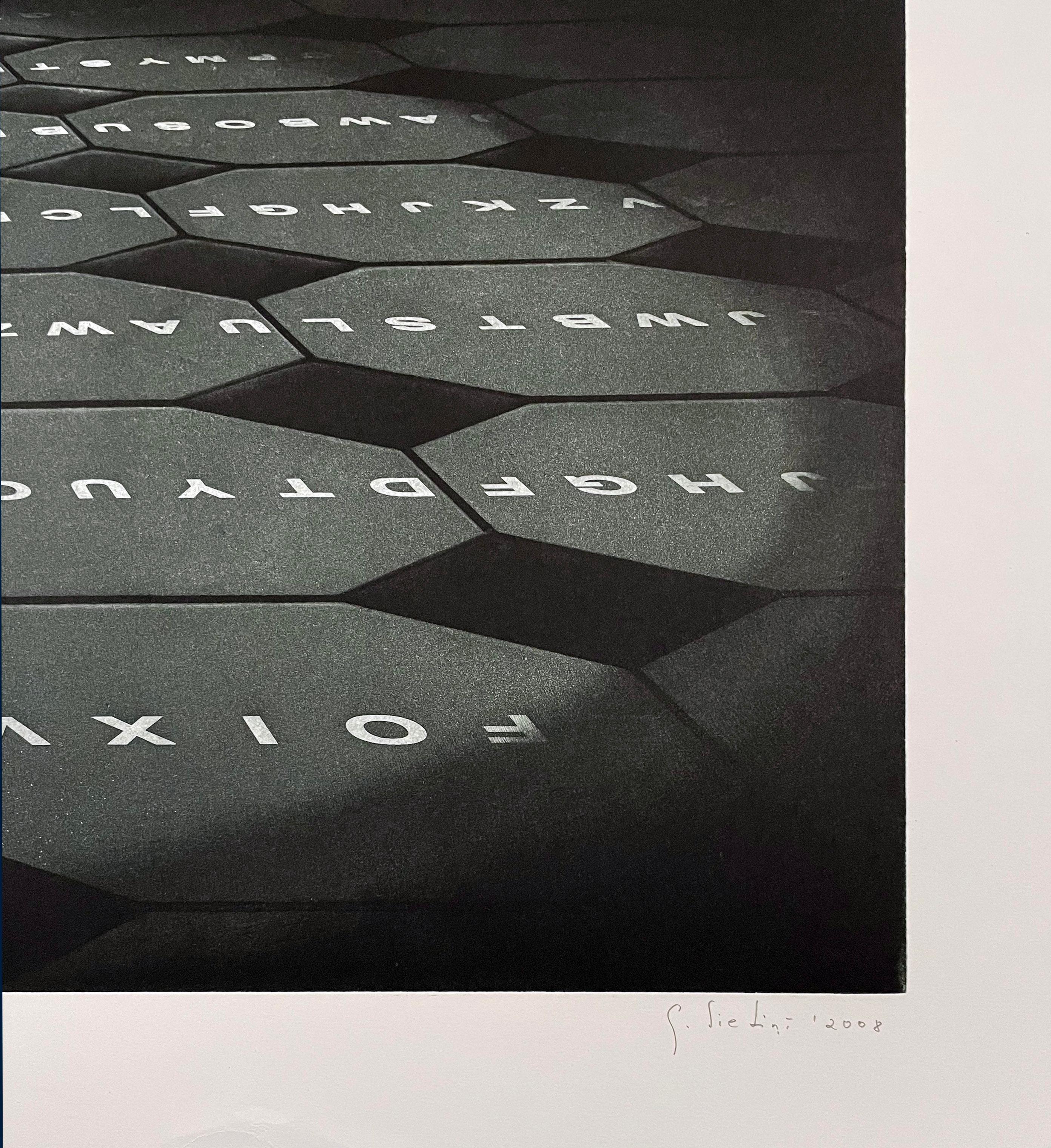 Characters VIII / Eclipse - Surrealist Print by Guntars Sietins