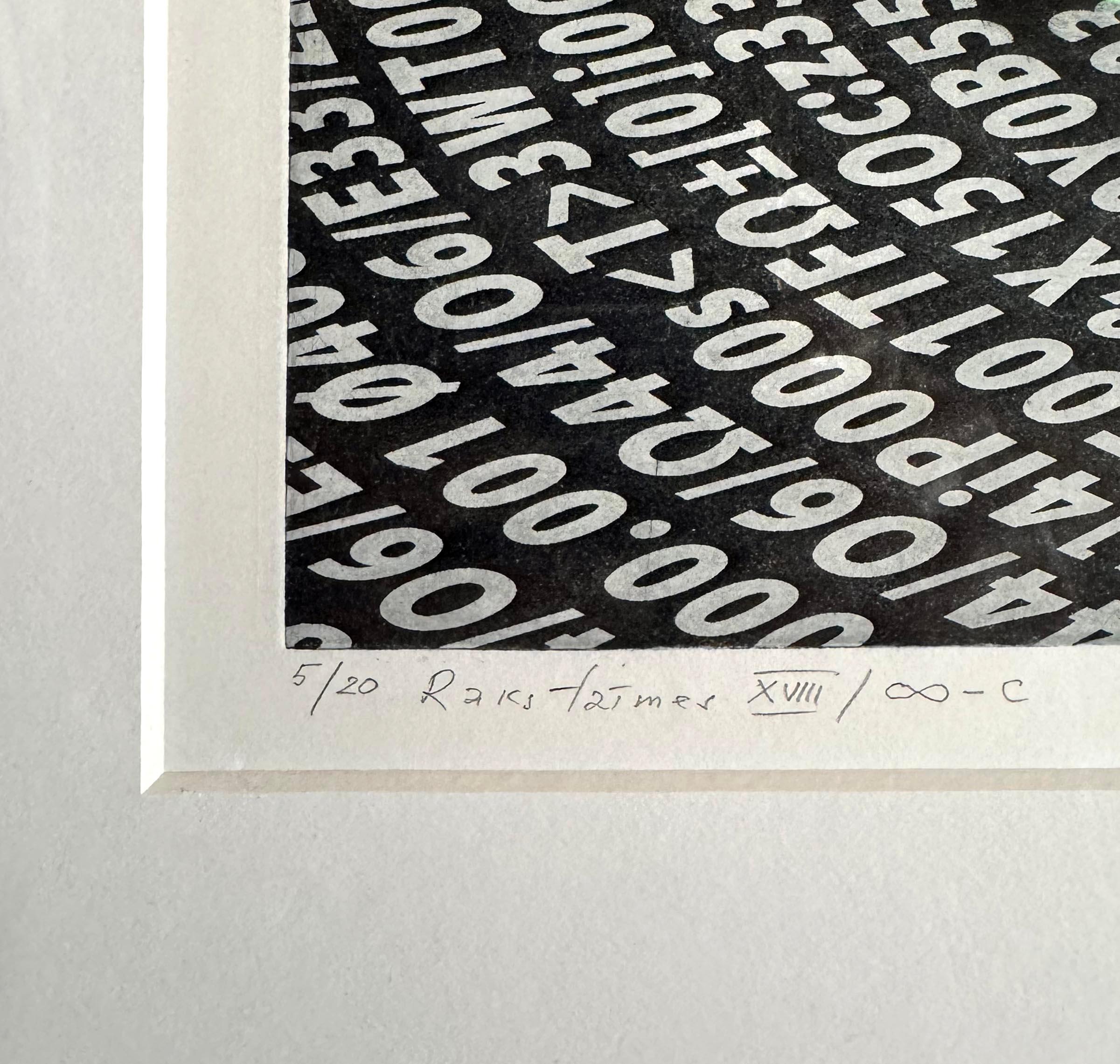 Characters XVIII ∞-C - Surrealist Print by Guntars Sietins