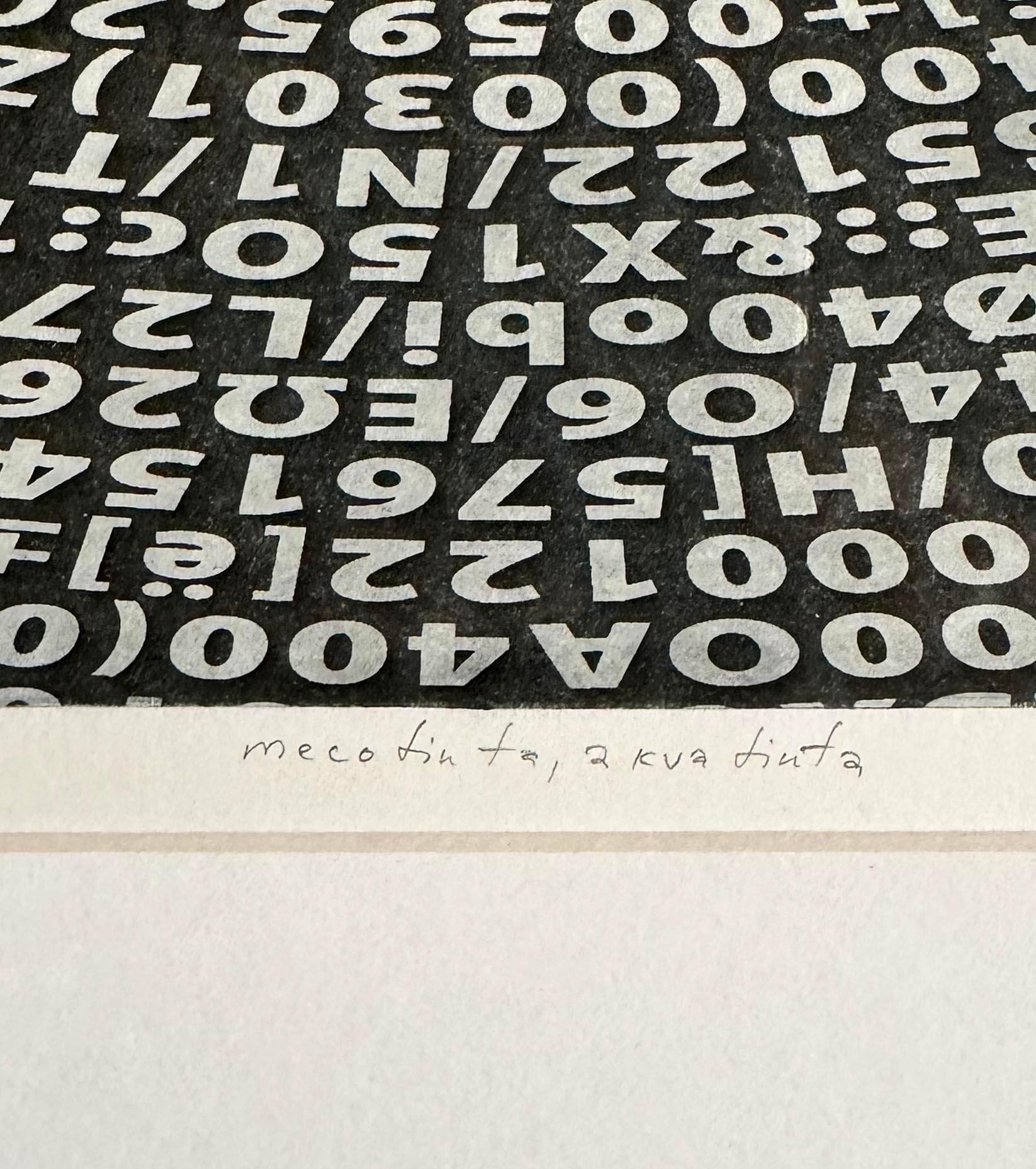 Characters XVIII ∞-C - Black Still-Life Print by Guntars Sietins