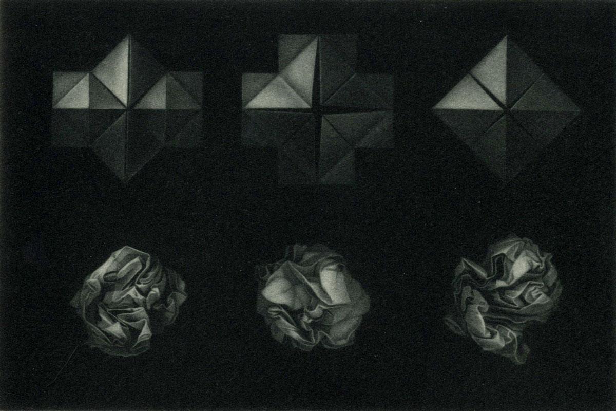 Guntars Sietins Still-Life Print - Origami (Origami is the art of paper folding)