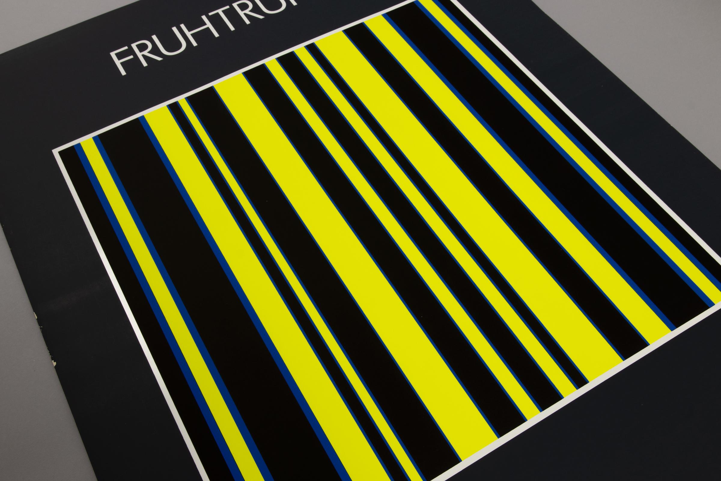 Günter Fruhtrunk - Original Exhibition Poster from 1970, Screenprint - Print by Gunter Fruhtrunk