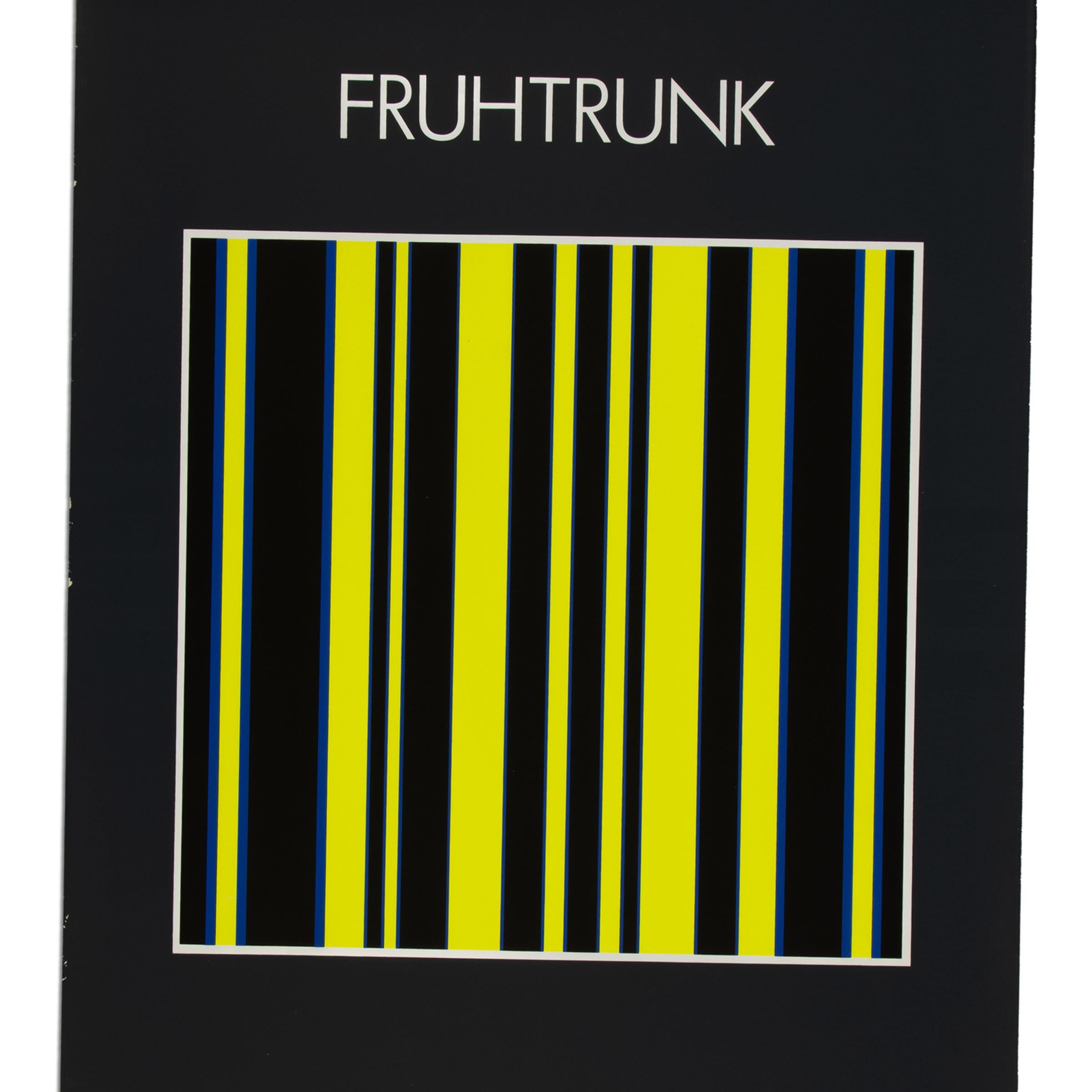 Günter Fruhtrunk - Original Exhibition Poster from 1970, Screenprint - Abstract Print by Gunter Fruhtrunk