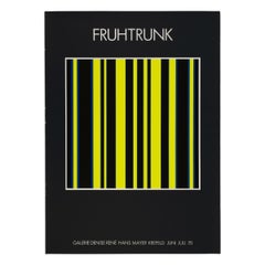 Günter Fruhtrunk - Affiche d'exposition originale de 1970, sérigraphie