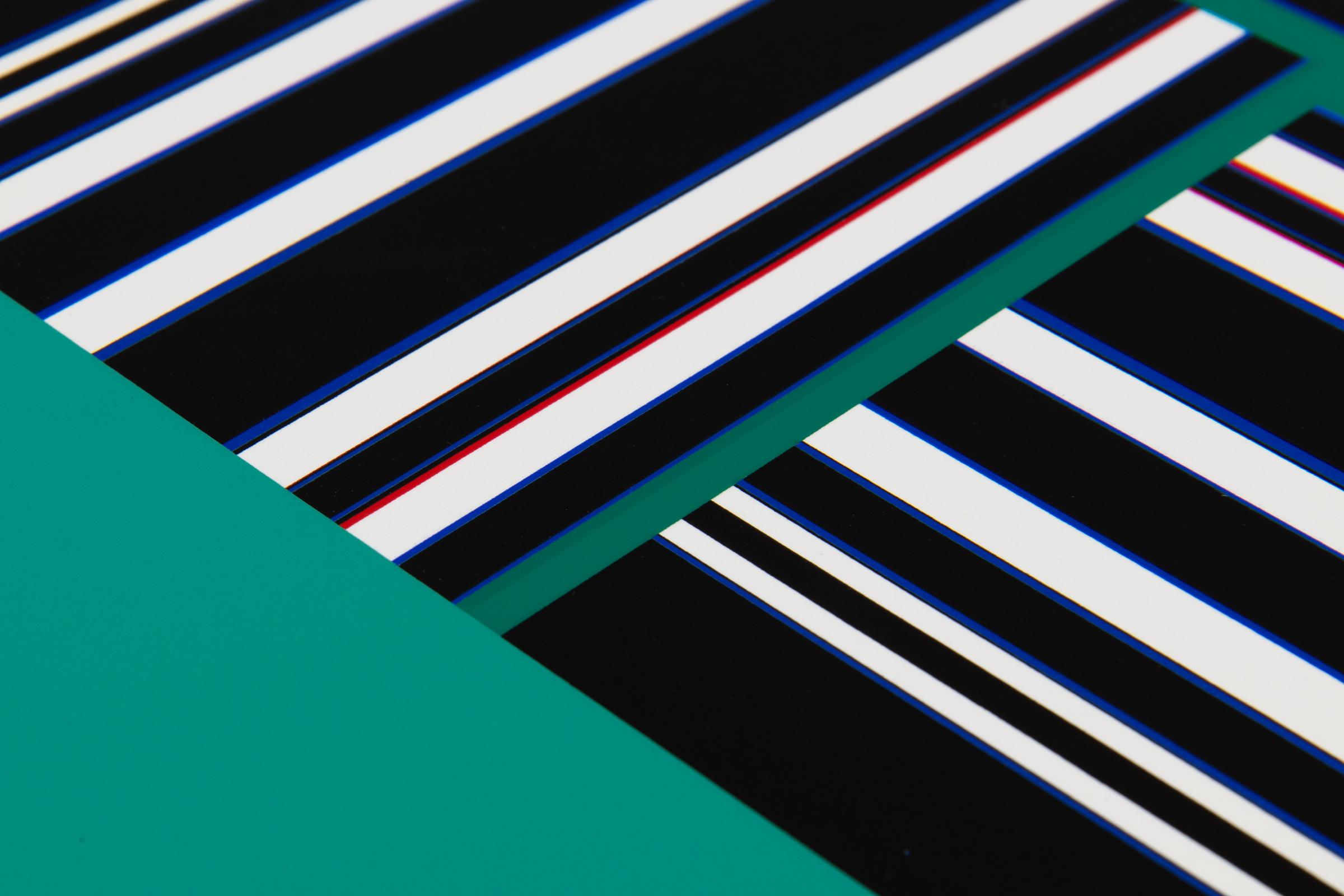 Günter Fruhtrunk, Seh-Übung - Screen Print from 1967, Abstract Geometric For Sale 3