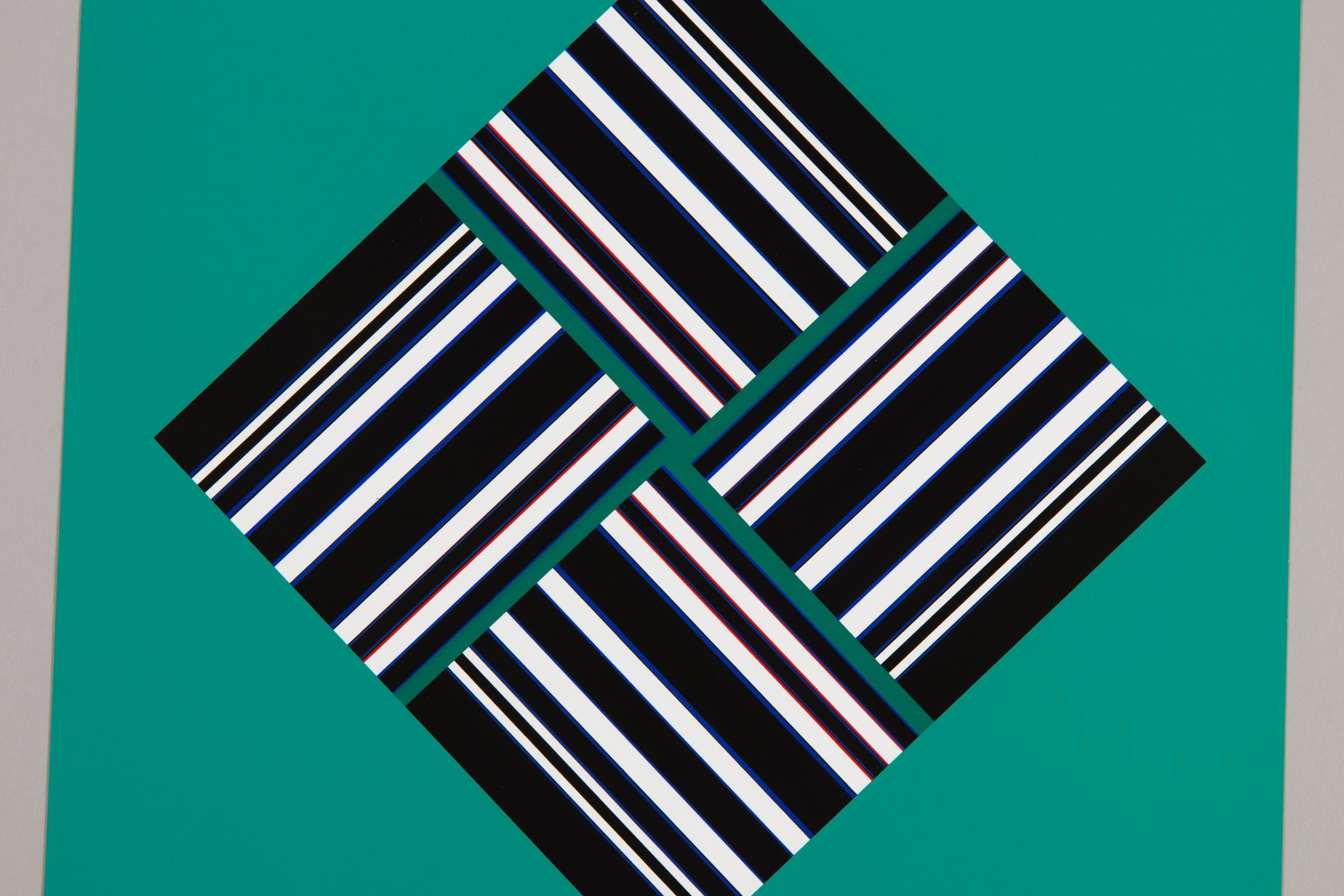 Günter Fruhtrunk, Seh-Übung - Screen Print from 1967, Abstract Geometric For Sale 4