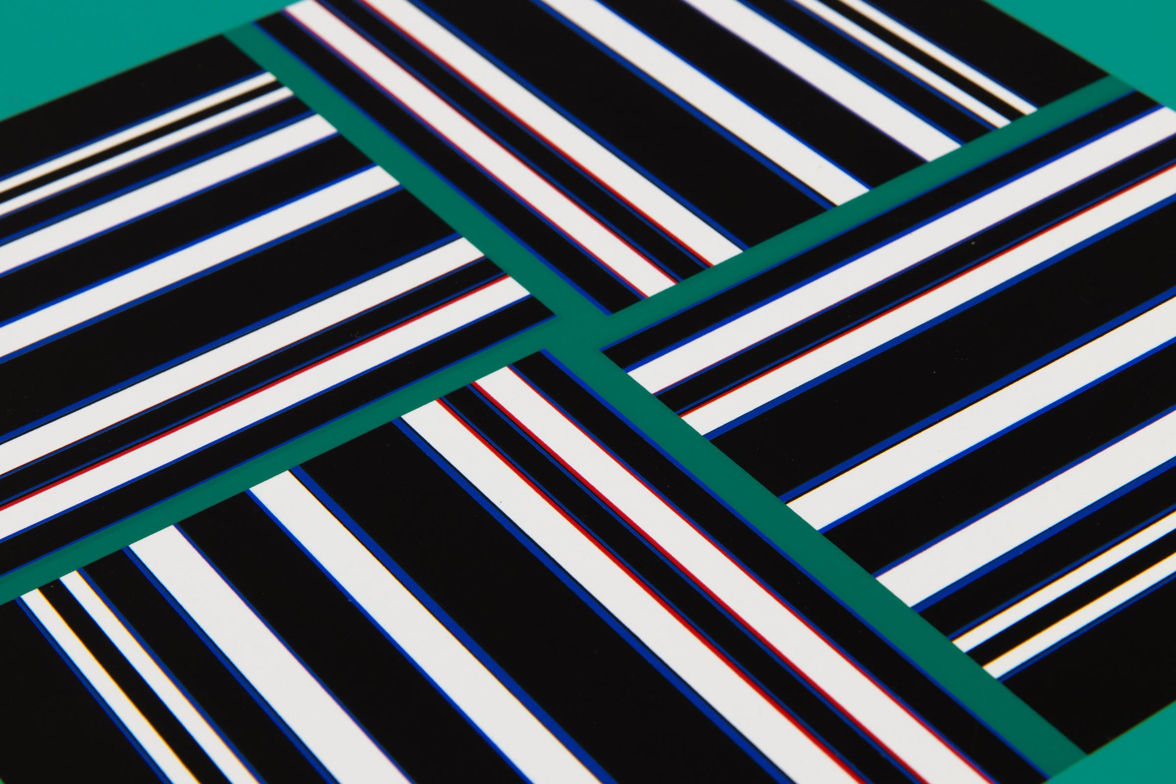 Günter Fruhtrunk, Seh-Übung - Screen Print from 1967, Abstract Geometric For Sale 3