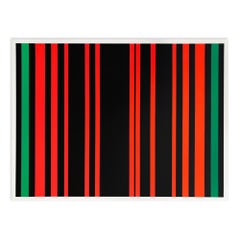 Günter Fruhtrunk, Zwischen Grün - Screenprint, 1970, Op Art, Signed Print