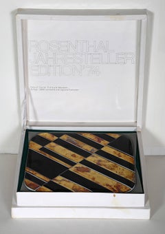 Ceramica Rosenthal, piatto in porcellana in edizione limitata di Gunter Fruhtrunk