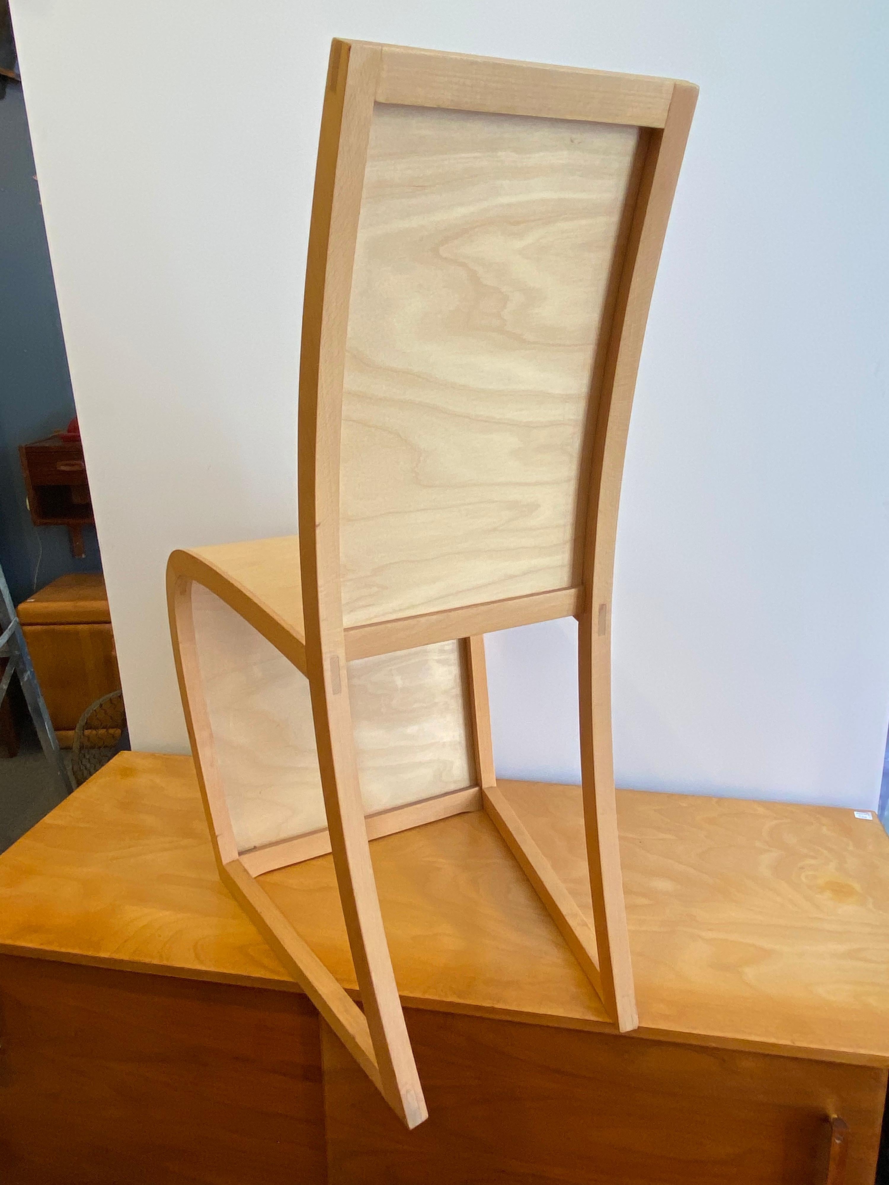 Gunter Konig Birch Artist Built Chair 12/12, 2001 2