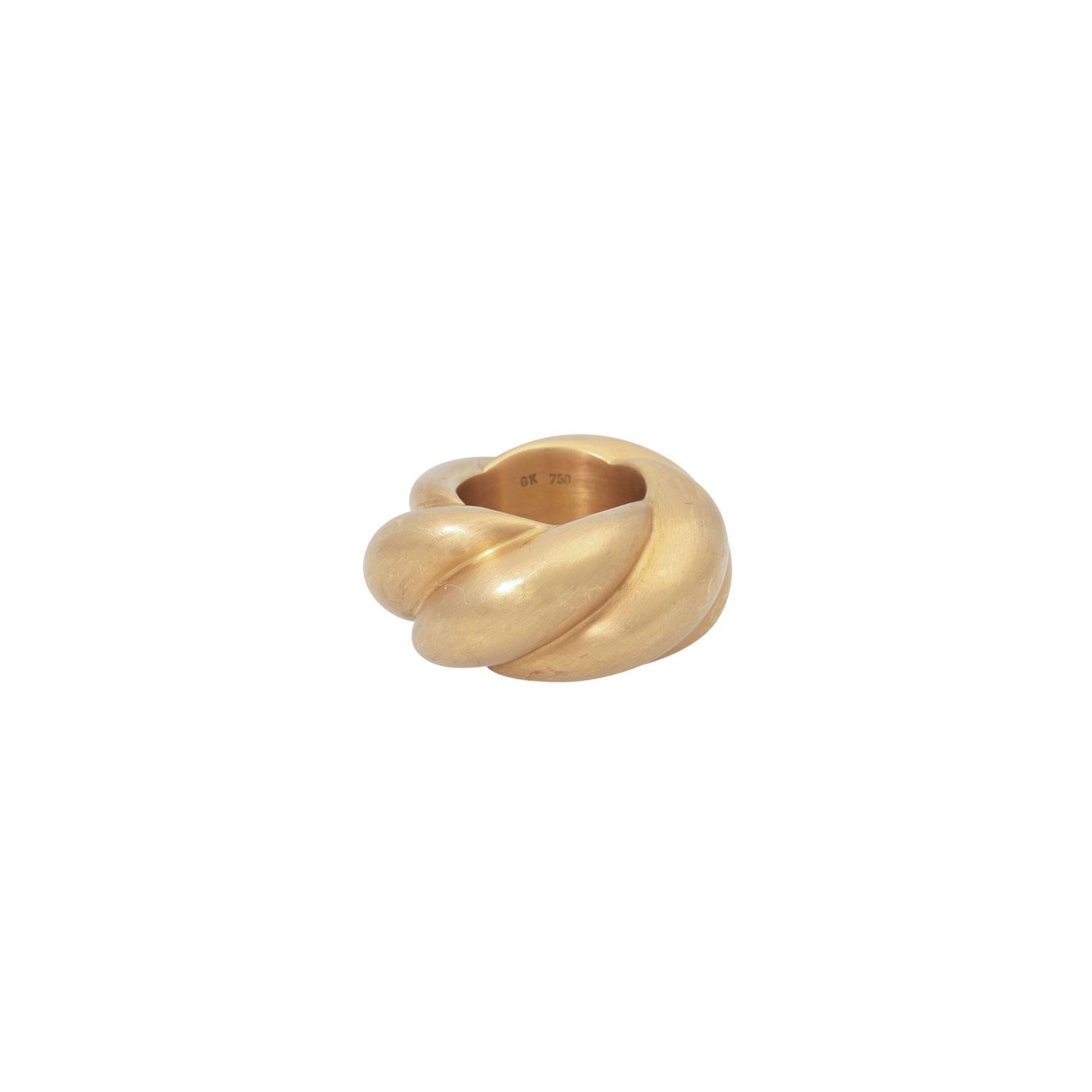 750er Gelbgold, 39,5 g, RW: 48, 20./21. Jahrhundert, Gebrauchsspuren, mit Herstellermarke.
