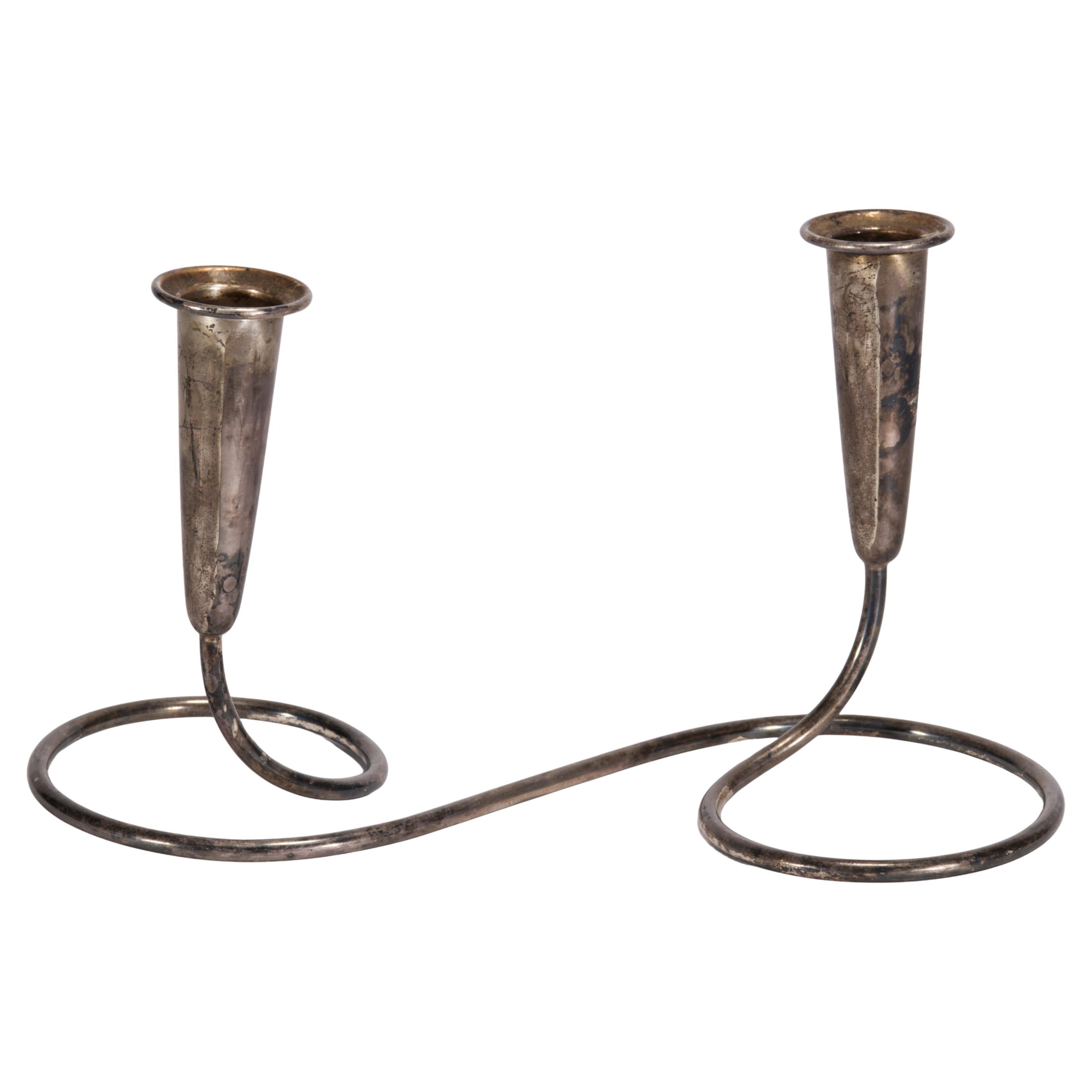 Günter Kupetz for WMF, Germany Sculptural Candle Holder 1950s