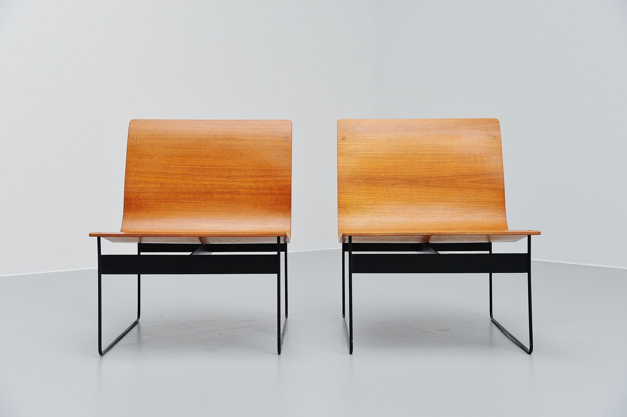 Günter Renkel Rego Lounge Chairs, Germany, 1959 In Good Condition In Roosendaal, Noord Brabant