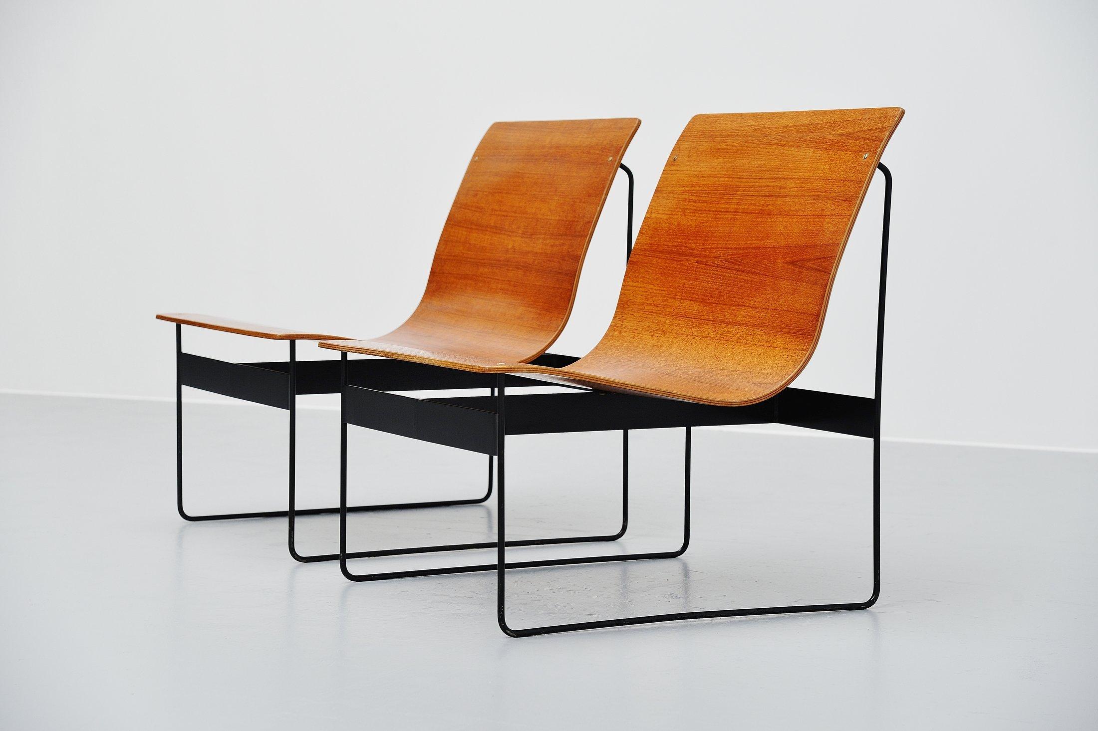 Mid-20th Century Günter Renkel Rego Lounge Chairs, Germany, 1959