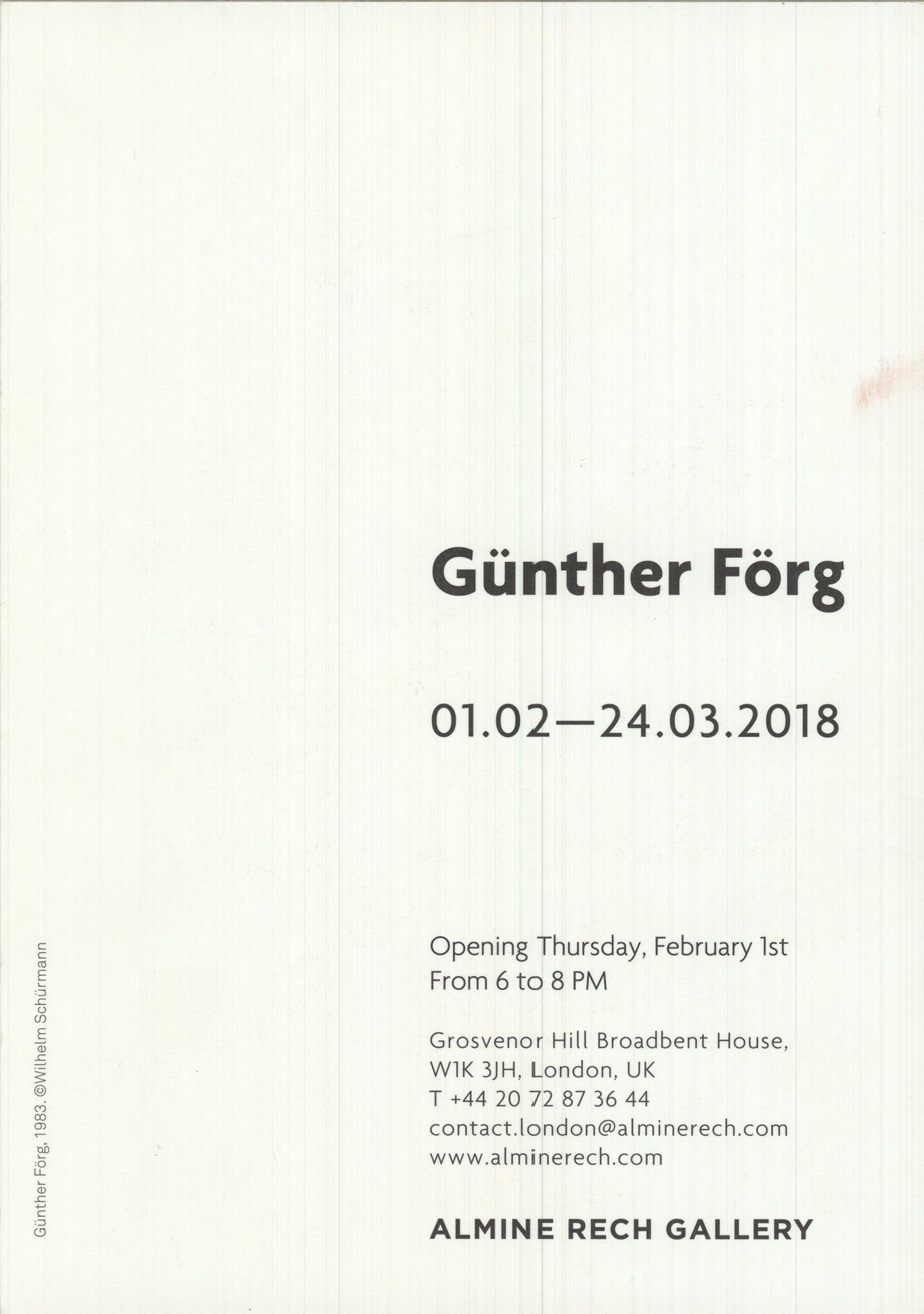 Gunther Forg 'Günther Förg photographié par Wilhelm Schürmann 1983' 2018 en vente 3