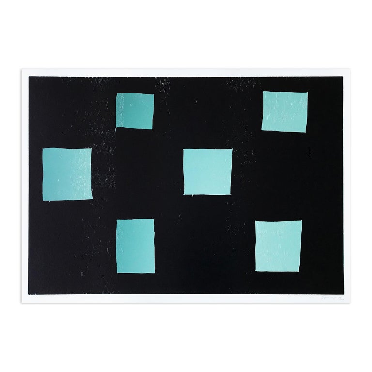 Günther Förg (Füssen 1952 – 2013 Freiburg)
Six Rectangles, 1991
Medium: Woodcut in colors on card stock
Dimensions: 56 x 80 cm (60 x 84 cm)
Unknown edition size: Hand signed and dated
Publisher: Edition Griffelkunst, Hamburg