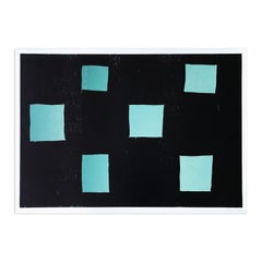 Günther Förg, Six Rectangles - Gravure sur bois en couleurs, Art abstrait, Estampe signée