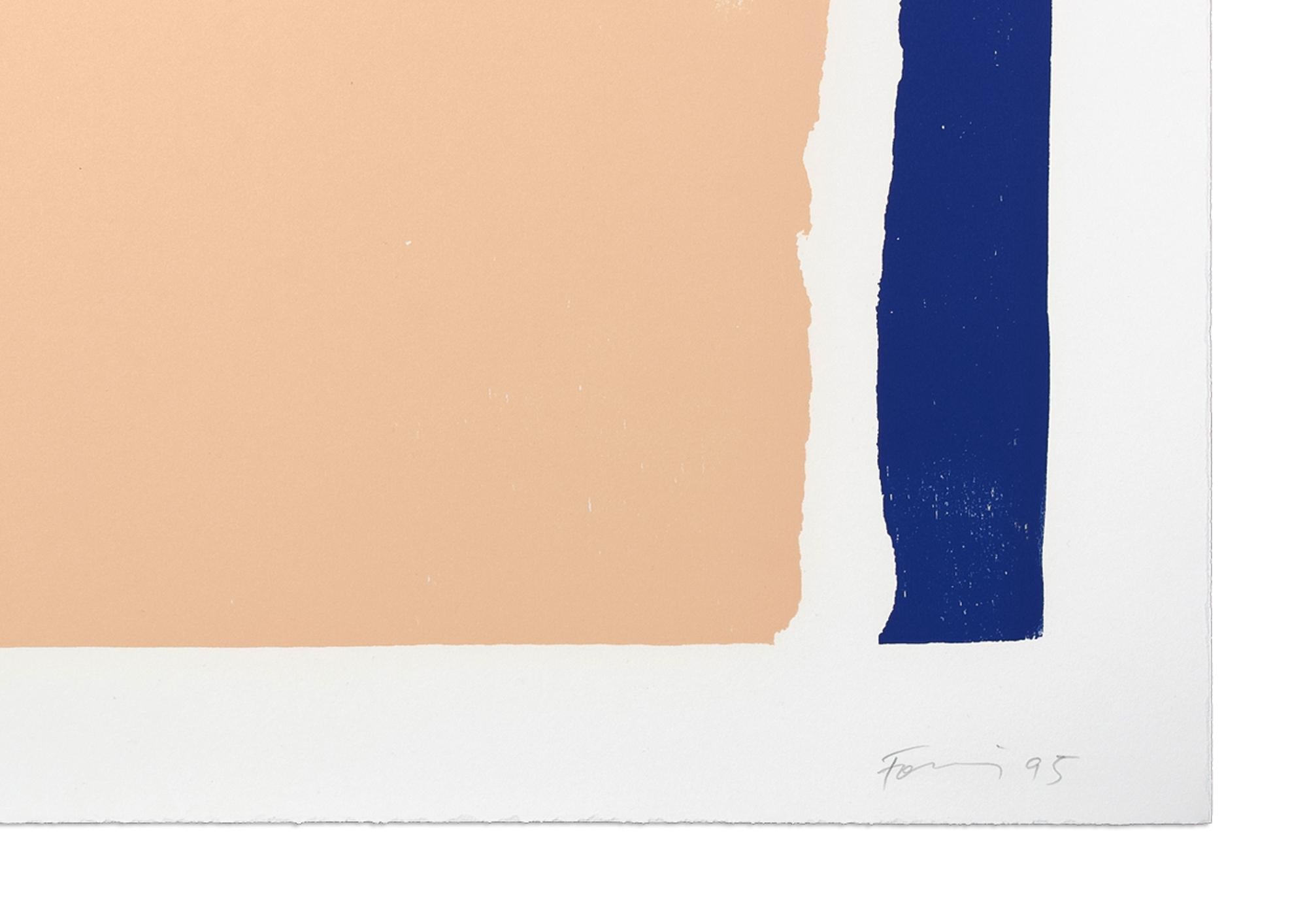 Günther Förg, Senza titolo (Portfolio Pi) - Stampa xilografica firmata, Arte astratta in vendita 1