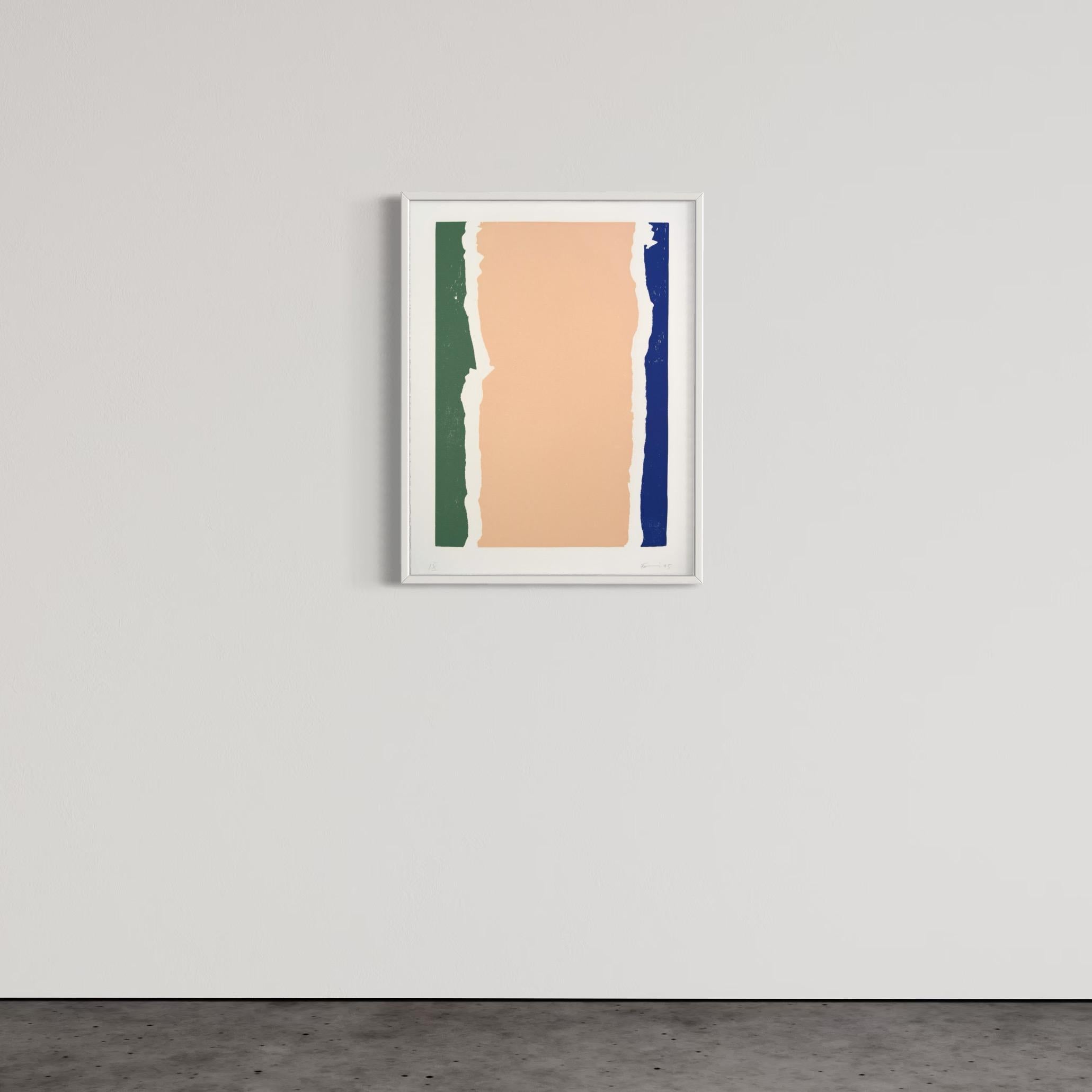 Günther Förg, Senza titolo (Portfolio Pi) - Stampa xilografica firmata, Arte astratta in vendita 3