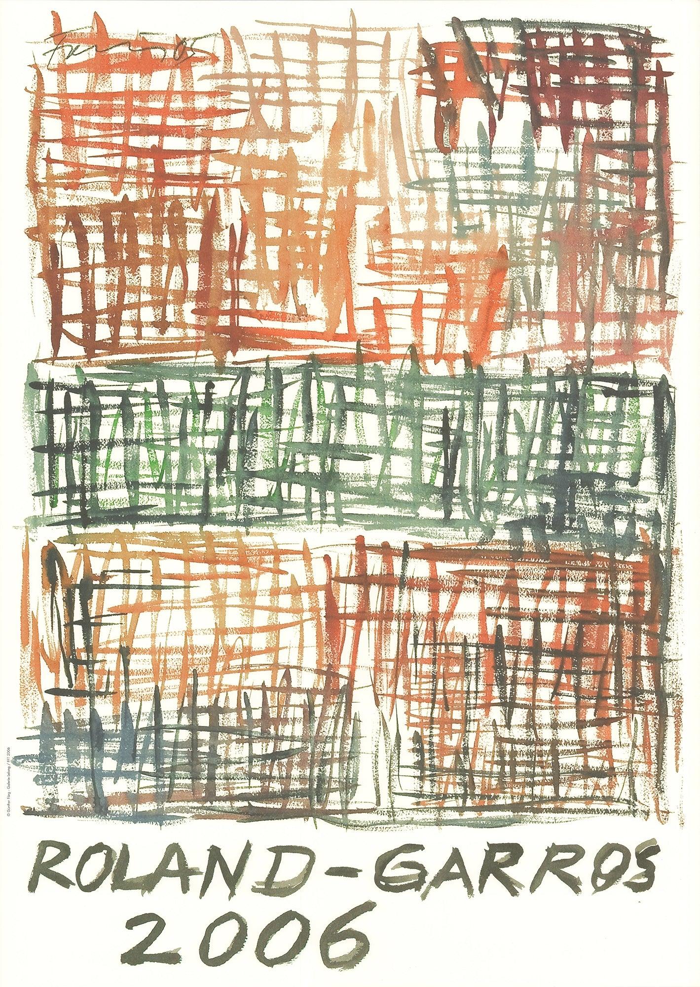 Roland Garros 2006 Vintage Offset Print in Contemporary Style