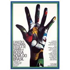 Vintage Gunther Kieser Bossa Nova Do Brasil Poster
