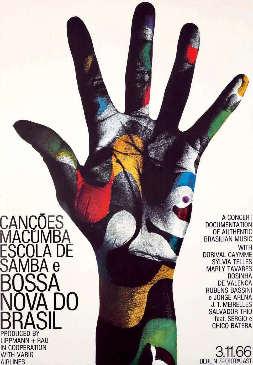 Plakat Bossa Nova do Brasil von Gunther Kieser, 1966 – Print von Günther Kieser
