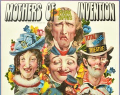 Original Vintage Concert Poster Frank Zappa Mothers Of Invention Music Theatre