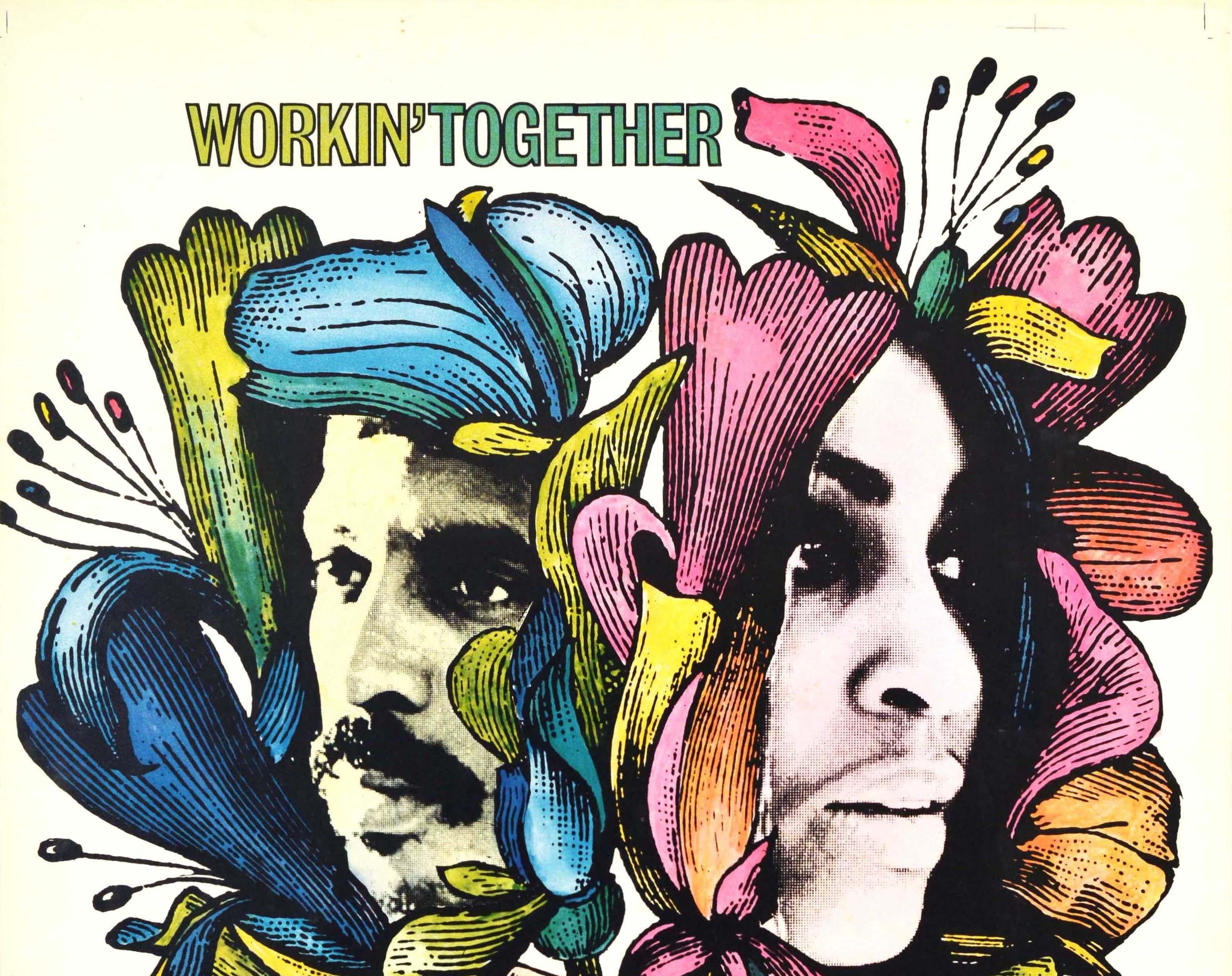 Poster originale d'epoca Ike e Tina Turner Show 71 Workin' Together Music Album - Print di Günther Kieser