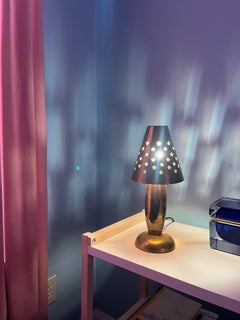 Lampe en laiton de la Collection Günther Lambert , Allemagne 1960