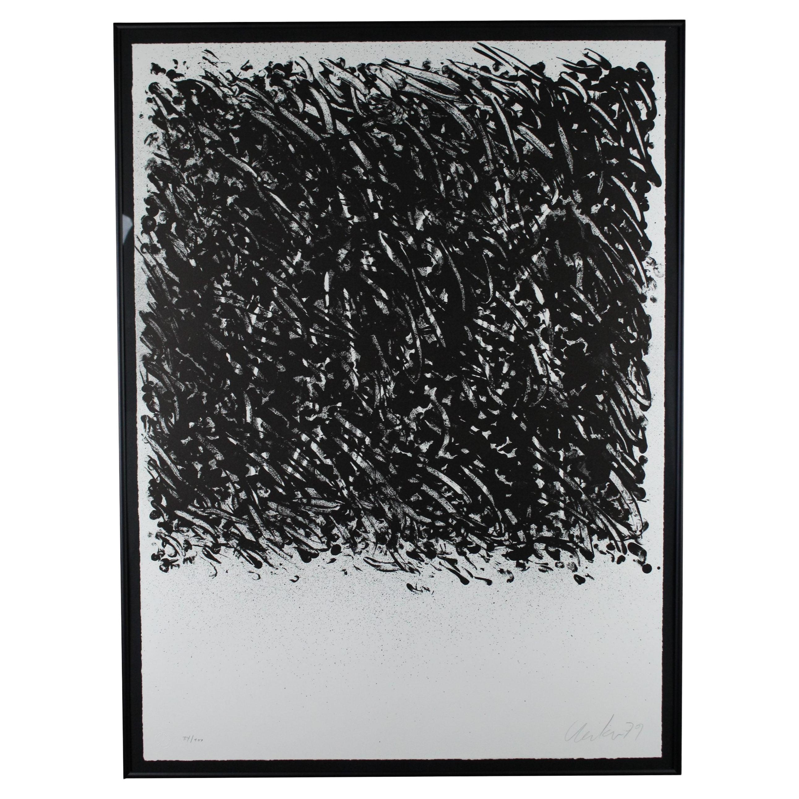 Günther Uecker (*1930), Lithographie, signiert, 1979