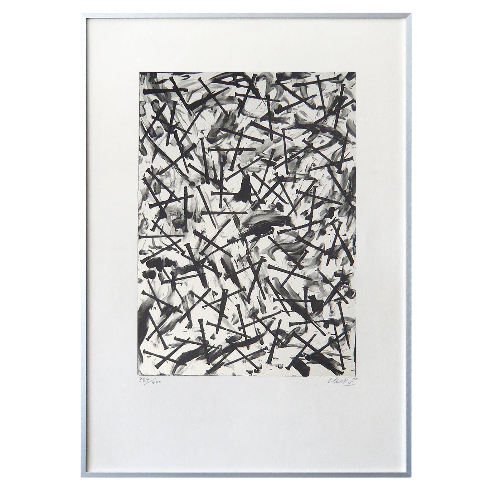 Günther Uecker "Uñas y marcas de dedos", 2000